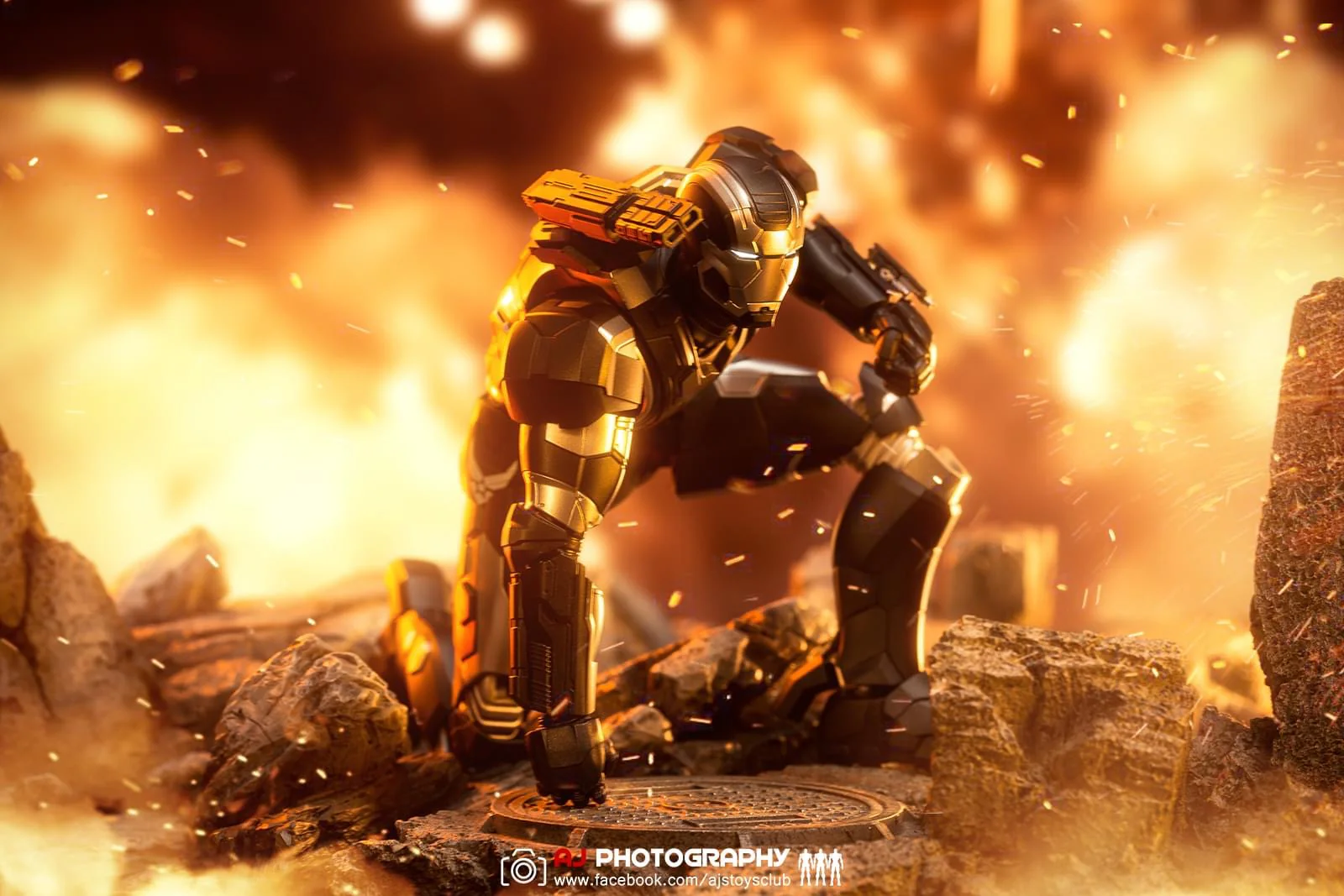 Pedido Figura DLX War Machine Mark 2 - Avengers: The Infinity Saga marca Threezero 3Z0478 escala pequeña 1/12 - Image 23
