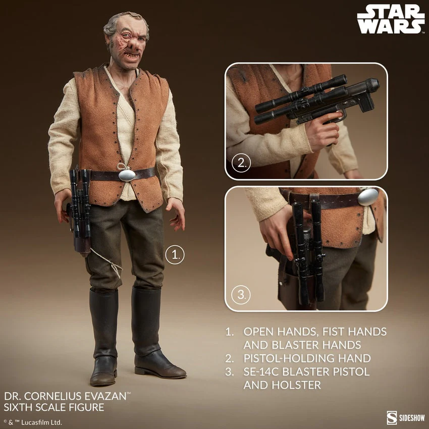 Pedido Figura Doctor Cornelius Evazan™ - Scum & Villainy - Star Wars: Episodio IV Una Nueva Esperanza ™ marca Sideshow Collectibles  #100486 escala 1/6 - Image 12