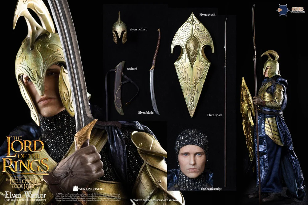 Pedido Figura Elven Warrior - The Lord of the Rings "The Fellowship of the Ring" marca Asmus Toys LOTR027W escala 1/6 - Image 13