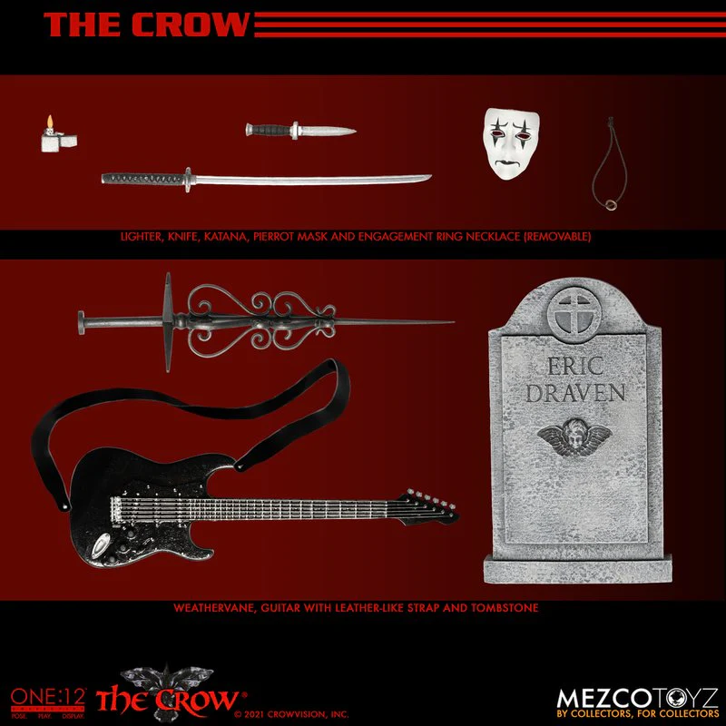 Pedido Figura Erick Draven - The crow - One:12 Collective marca Mezco Toyz 76474 escala pequeña 1/12 - Image 17