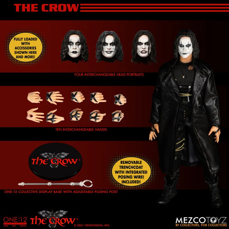 Pedido Figura Erick Draven - The crow - One:12 Collective marca Mezco Toyz 76474 escala pequeña 1/12 - Image 19