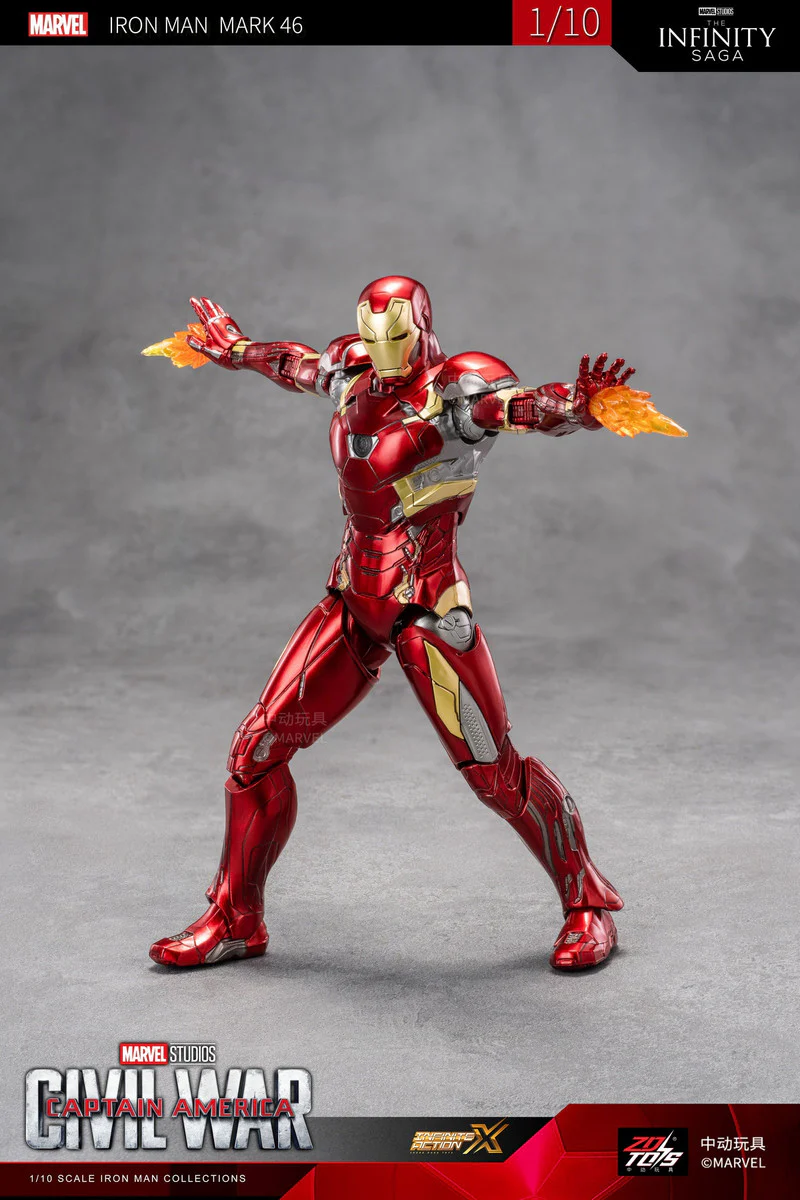Pedido Figura Iron Man Mark 46 - Civil War Captain America marca ZD Toys escala pequeña 1/10 (18 cm) - Image 11