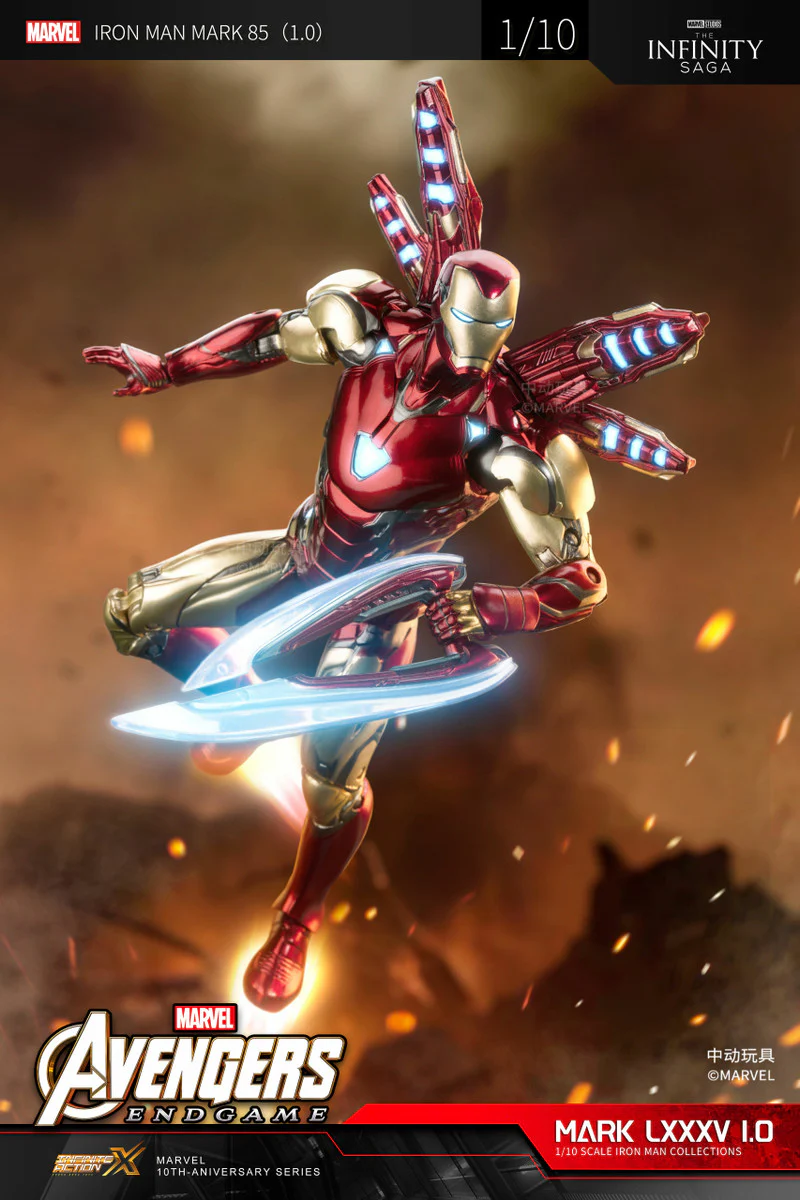 Pedido Figura Iron Man Mark 85 LXXXV 1.0 - Avengers: Infinity Saga marca ZD Toys escala pequeña 1/10 (18 cm) - Image 2