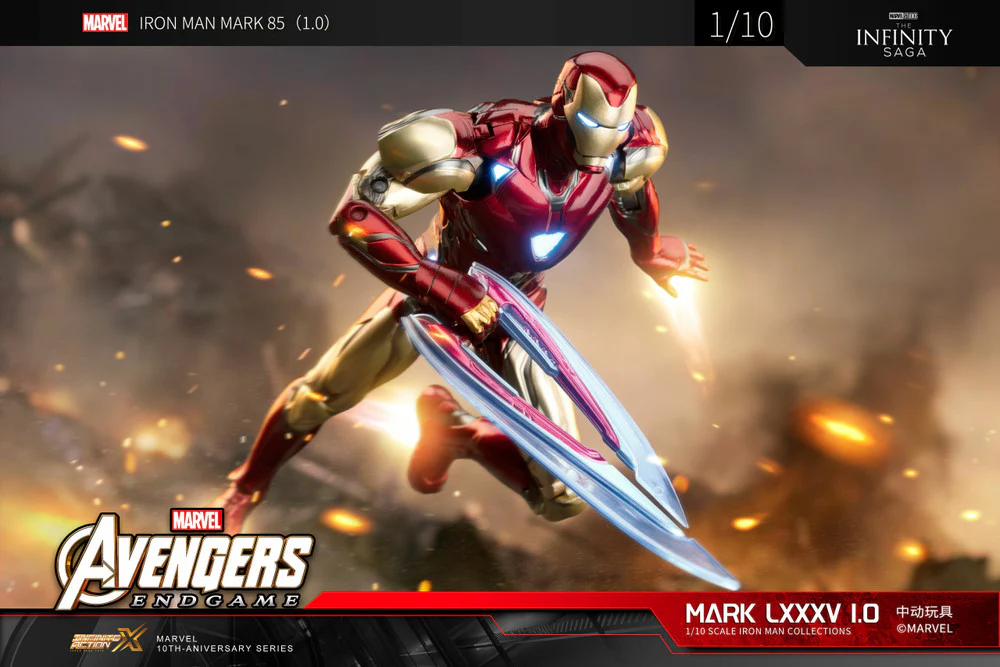 Pedido Figura Iron Man Mark 85 LXXXV 1.0 - Avengers: Infinity Saga marca ZD Toys escala pequeña 1/10 (18 cm) - Image 3