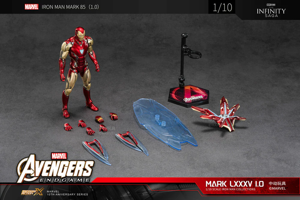 Pedido Figura Iron Man Mark 85 LXXXV 1.0 - Avengers: Infinity Saga marca ZD Toys escala pequeña 1/10 (18 cm) - Image 8