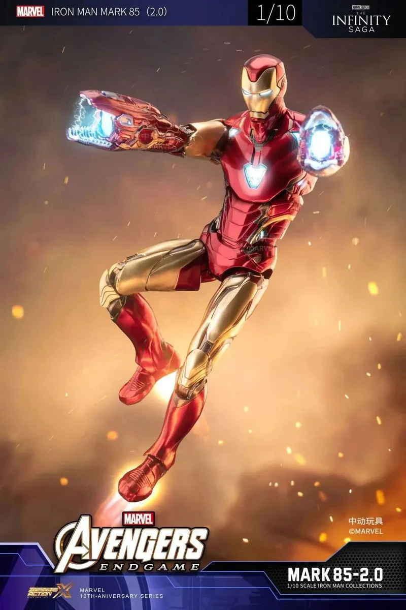 Pedido Figura Iron Man Mark 85 LXXXV 2.0 (LED version) - Avengers: Infinity Saga marca ZD Toys escala pequeña 1/10 (18 cm) - Image 5