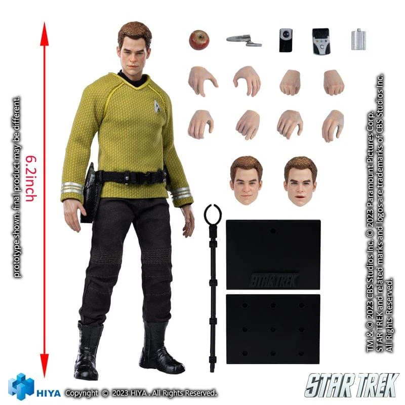 Pedido Figura James T. Kirk (Exclusiva PX Previews) - Star Trek (2009) - Exquisite Super Series marca HIYA ESS0265 escala 1/12 - Image 10