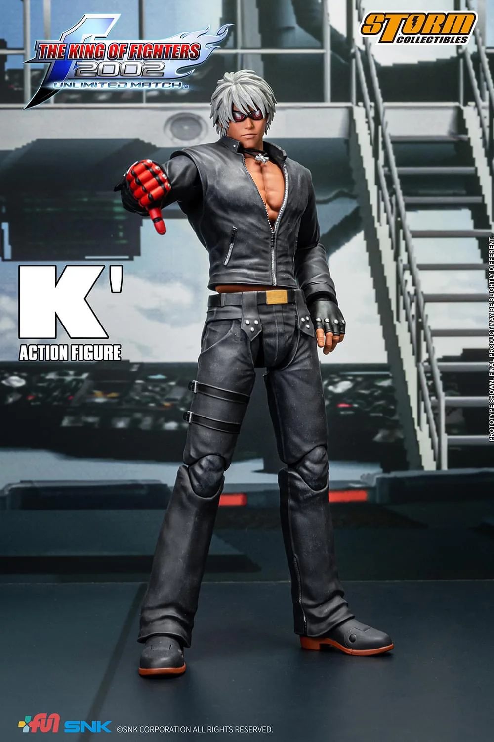 Pedido Figura K' - The King of Fighters 2002 Unlimited Match marca Storm Collectibles SKKF10 escala pequeña 1/12 - Image 22