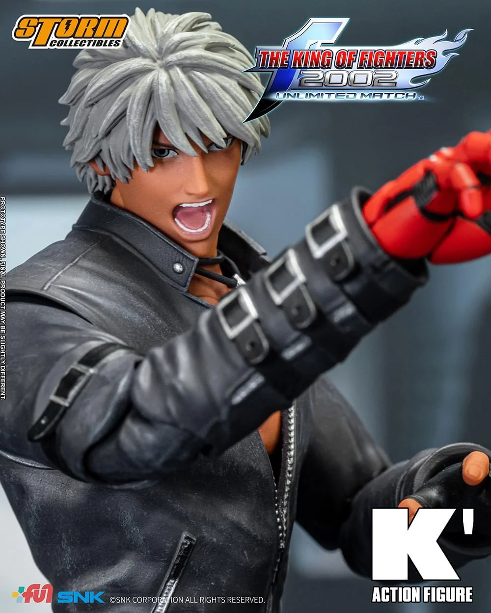 Pedido Figura K' - The King of Fighters 2002 Unlimited Match marca Storm Collectibles SKKF10 escala pequeña 1/12 - Image 9