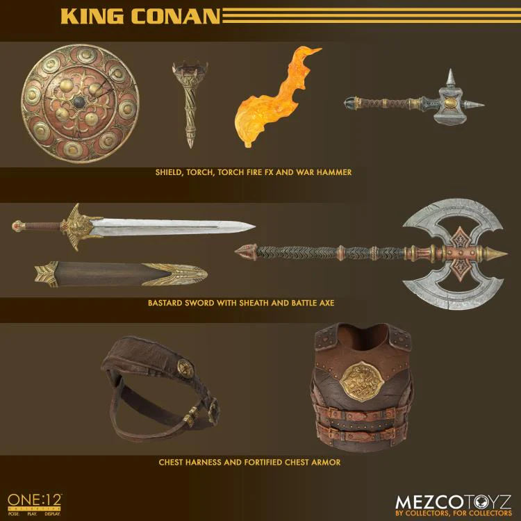 Pedido Figura King Conan - One:12 Collective marca Mezco Toyz 76803 escala pequeña 1/12 - Image 16