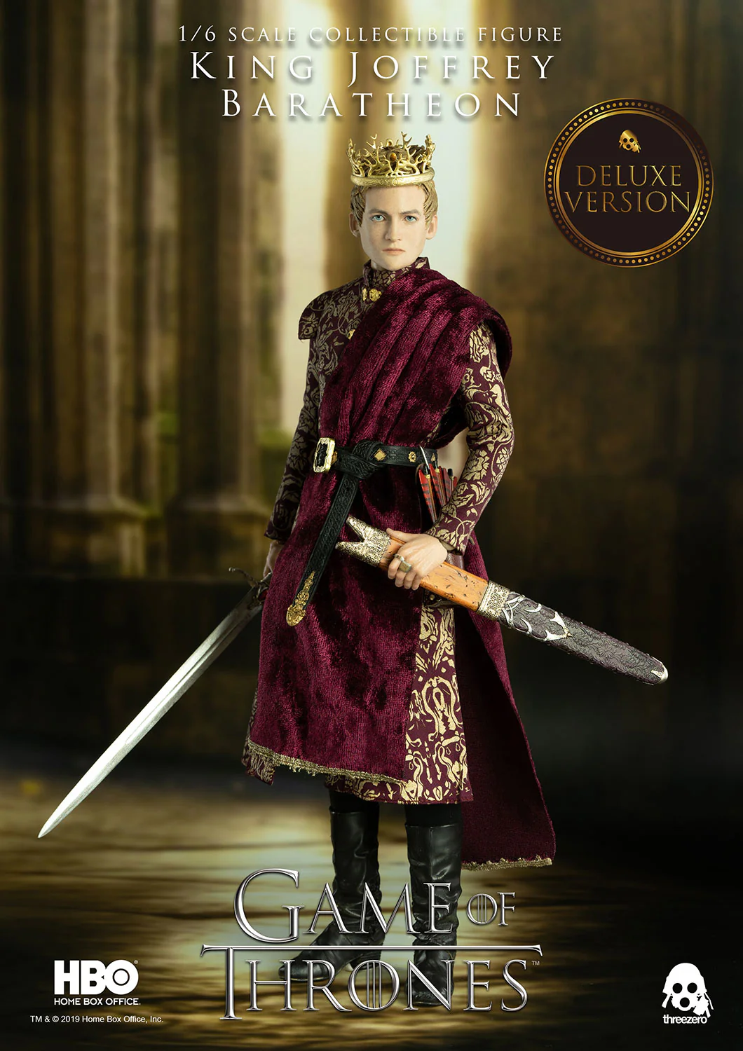 Pedido Figura King Joffrey Baratheon (Deluxe version) - Game of Thrones marca Threezero 3Z0070DV escala 1/6 - Image 15