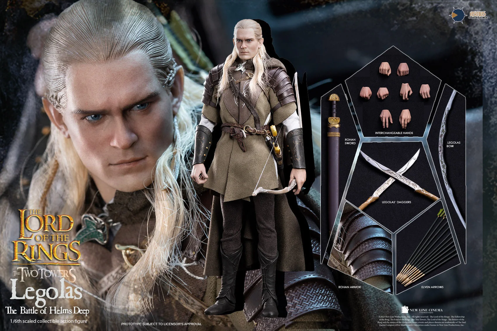 Pedido Figura Legolas "The Battle of Helms Deep" - The Lord of the Rings marca Asmus Toys LOTR029 escala 1/6 - Image 14