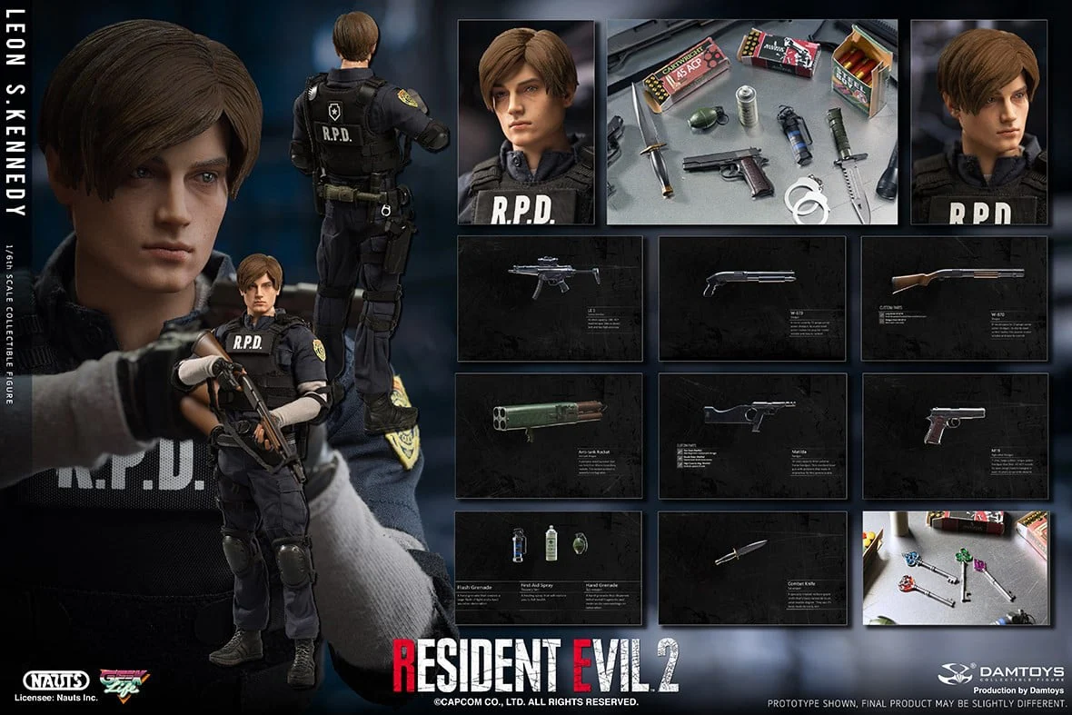 Pedido Figura Leon S. Kennedy de Resident Evil 2 marca Damtoys DMS030 escala 1/6 - Image 40