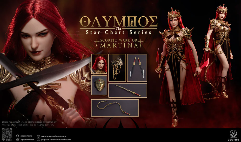 Pedido Figura Martina (Armadura de cobre) - Olympus Scorpion Warrior marca POP Costume OSC-001 escala 1/6 - Image 15