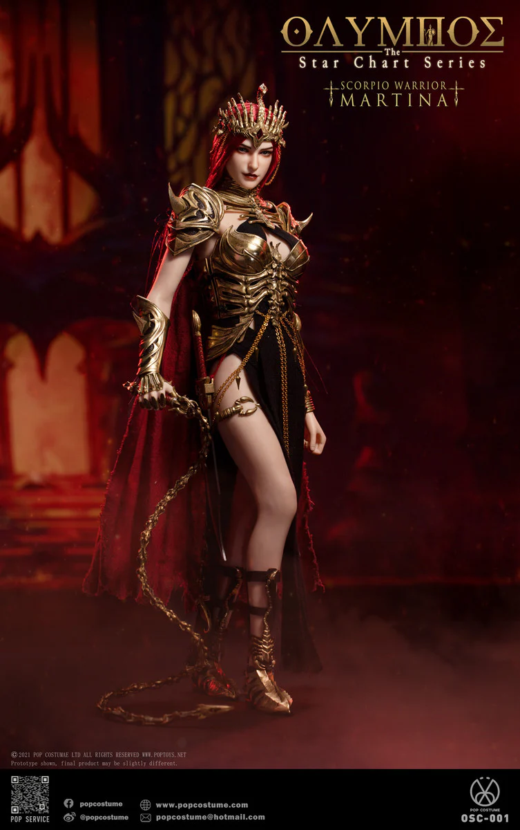 Pedido Figura Martina (Armadura de cobre) - Olympus Scorpion Warrior marca POP Costume OSC-001 escala 1/6 - Image 4