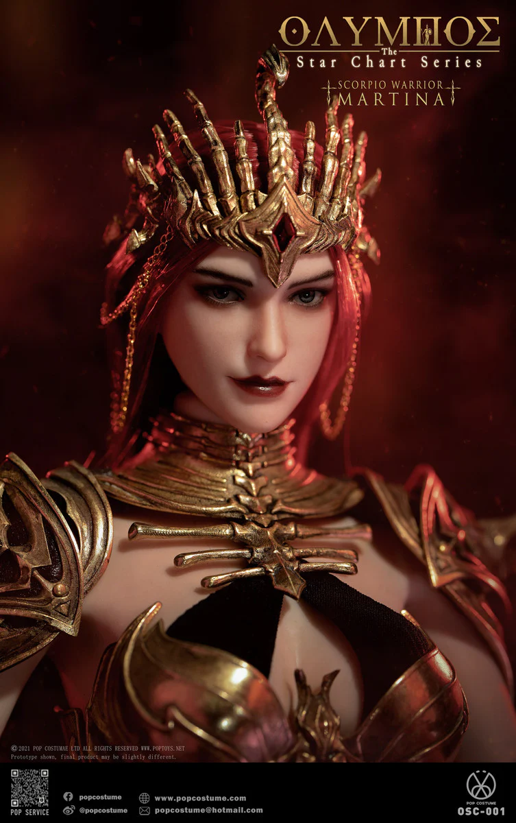 Pedido Figura Martina (Armadura de cobre) - Olympus Scorpion Warrior marca POP Costume OSC-001 escala 1/6 - Image 6