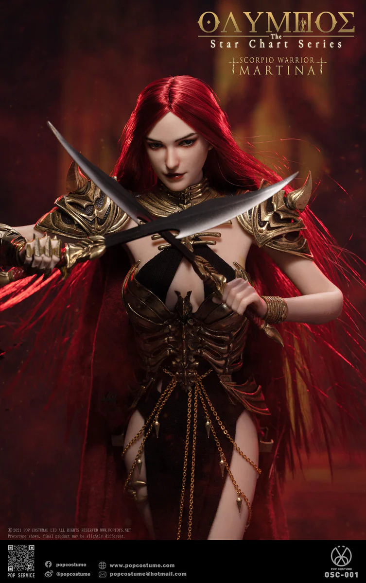 Pedido Figura Martina (Armadura de cobre) - Olympus Scorpion Warrior marca POP Costume OSC-001 escala 1/6 - Image 9
