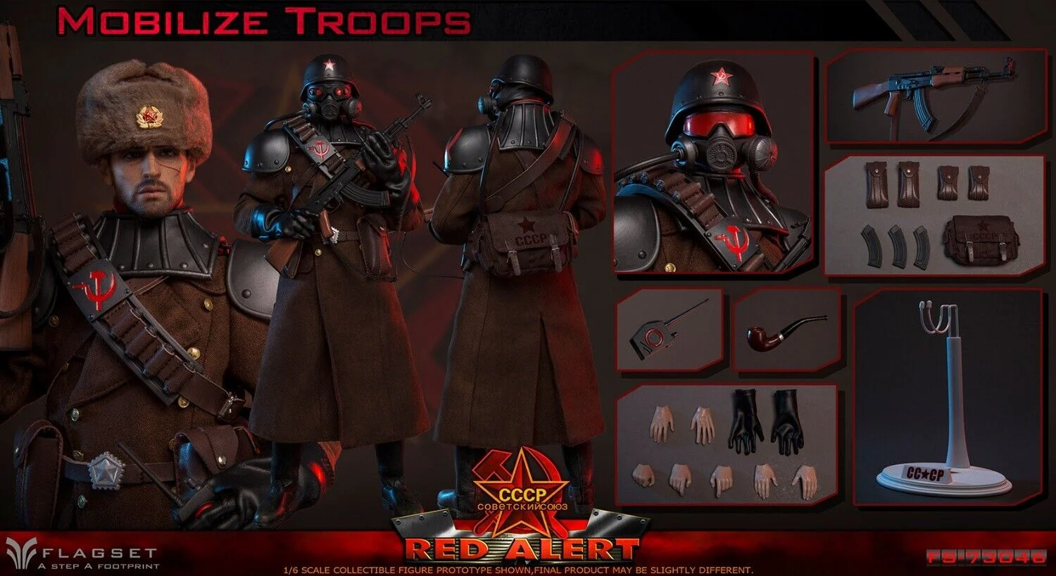 Pedido Figura Mobilize Troops - Red Alert CCCP marca Flagset FS-73046 escala 1/6 - Image 20