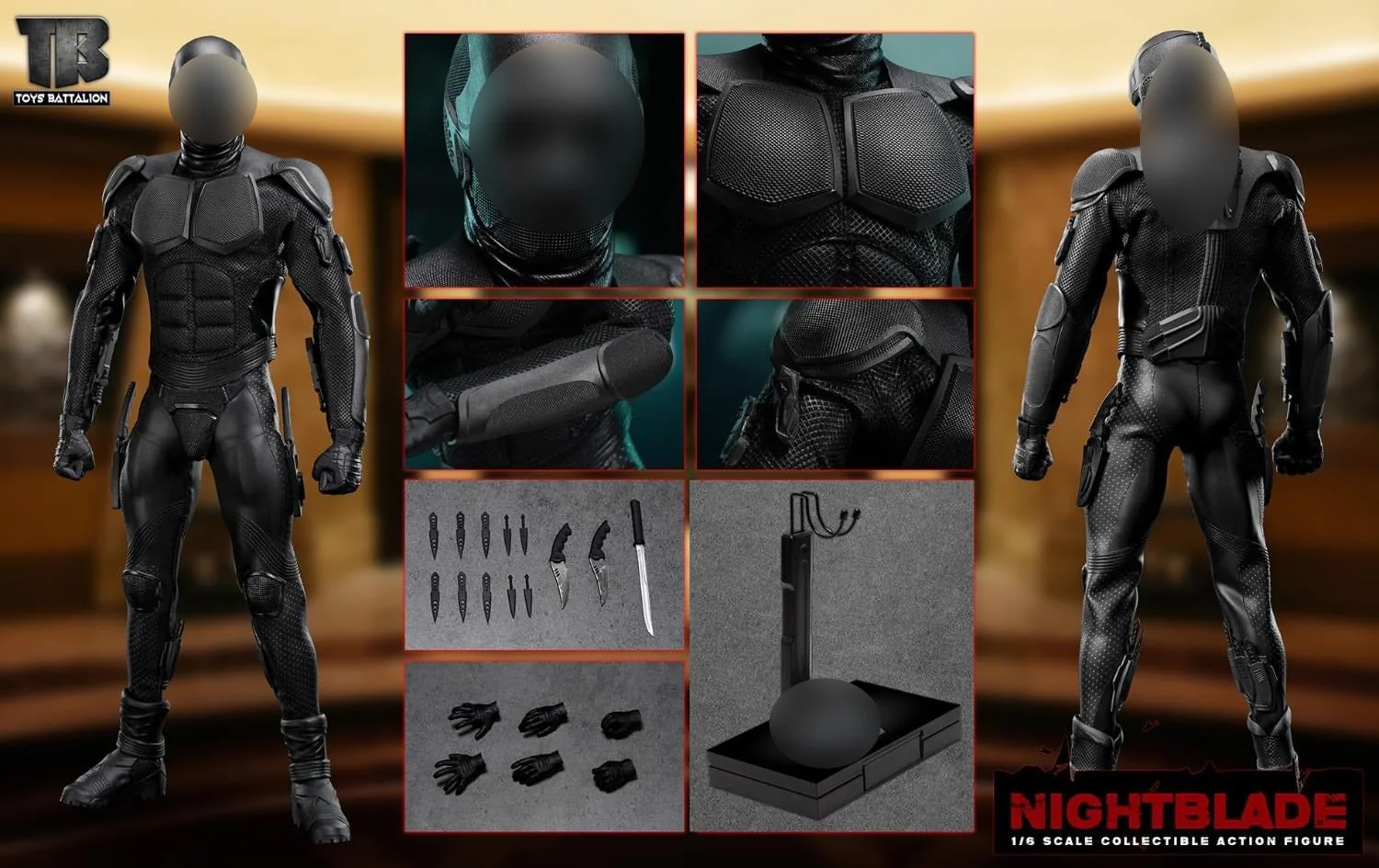 Pedido Figura Night Blade marca Toys Battalion TB009 escala 1/6 - Image 4