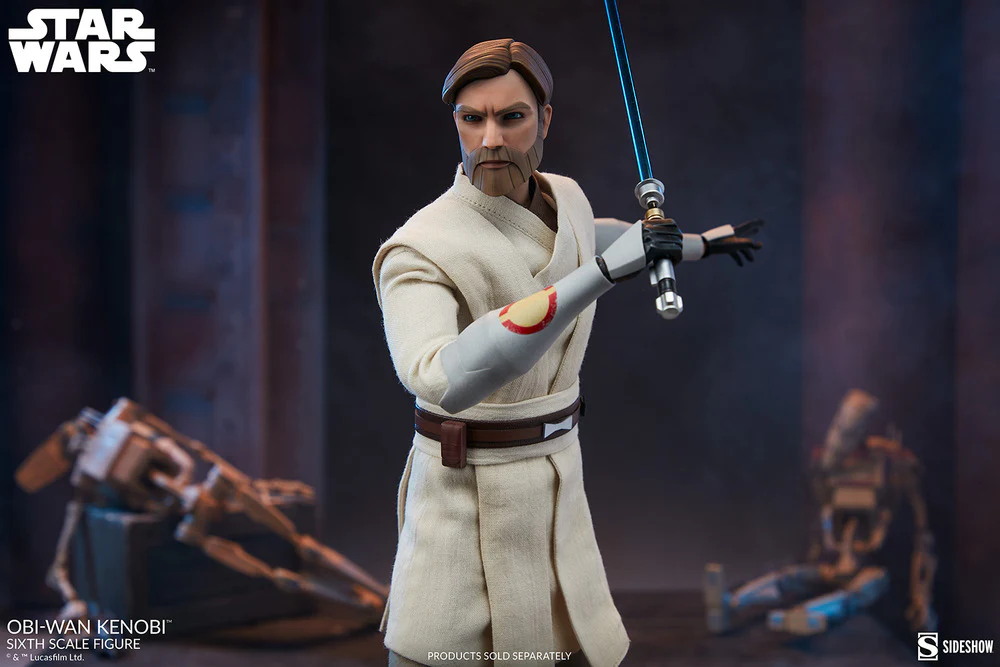 Pedido Figura Obi-Wan Kenobi - Star Wars™ The Clone Wars marca Sideshow Collectibles #100463 escala 1/6 (BACK ORDER) - Image 13