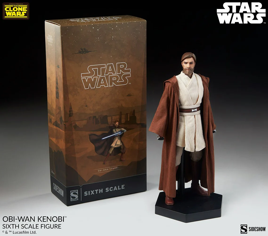 Pedido Figura Obi-Wan Kenobi - Star Wars™ The Clone Wars marca Sideshow Collectibles #100463 escala 1/6 (BACK ORDER) - Image 25