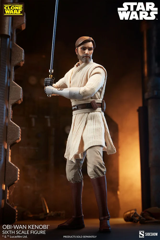Pedido Figura Obi-Wan Kenobi - Star Wars™ The Clone Wars marca Sideshow Collectibles #100463 escala 1/6 (BACK ORDER) - Image 7