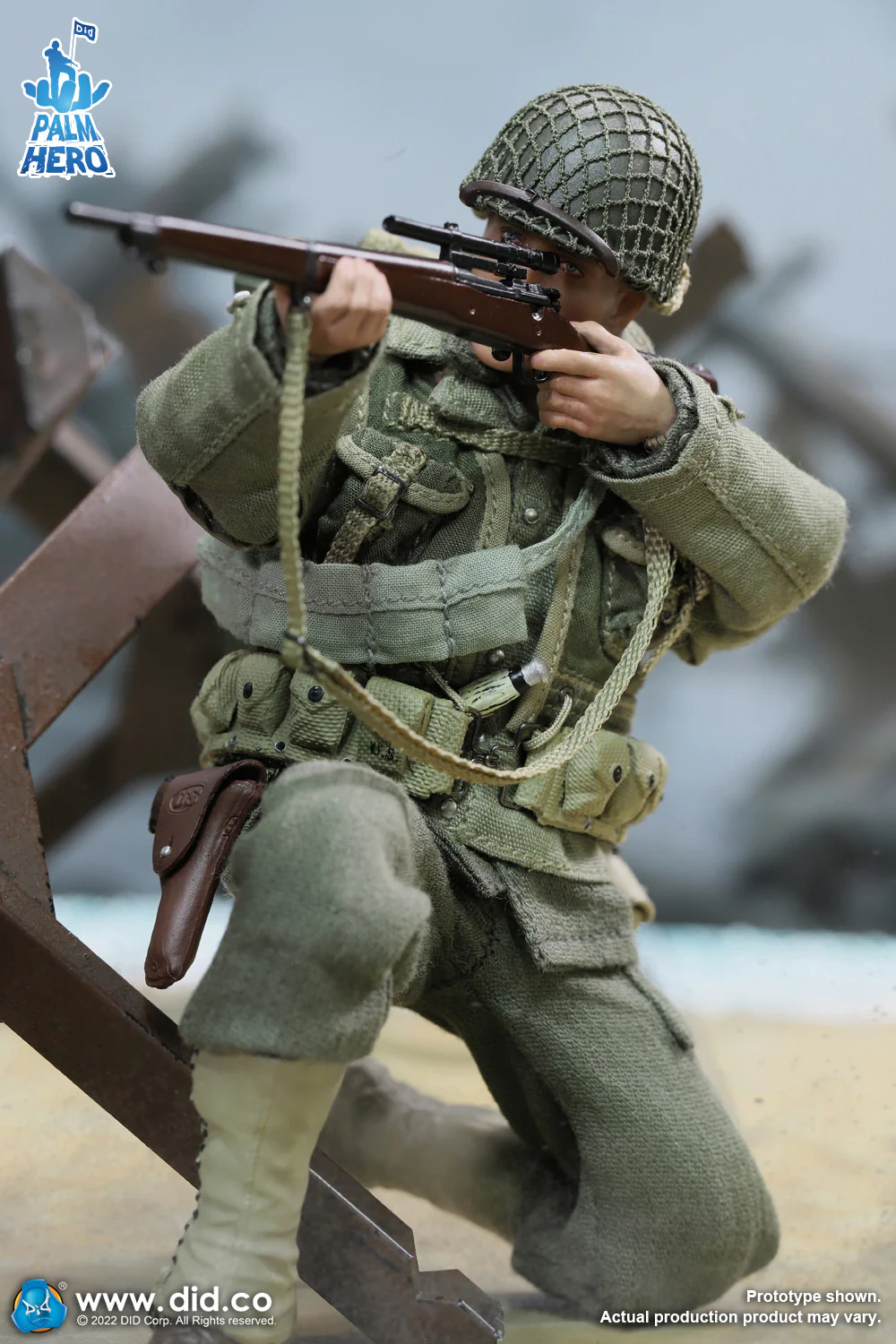 Pedido Figura Private Jackson - WWII US 2nd Ranger Battalion - Palm Hero Series 2 marca DID XA80009 escala pequeña 1/12 - Image 3