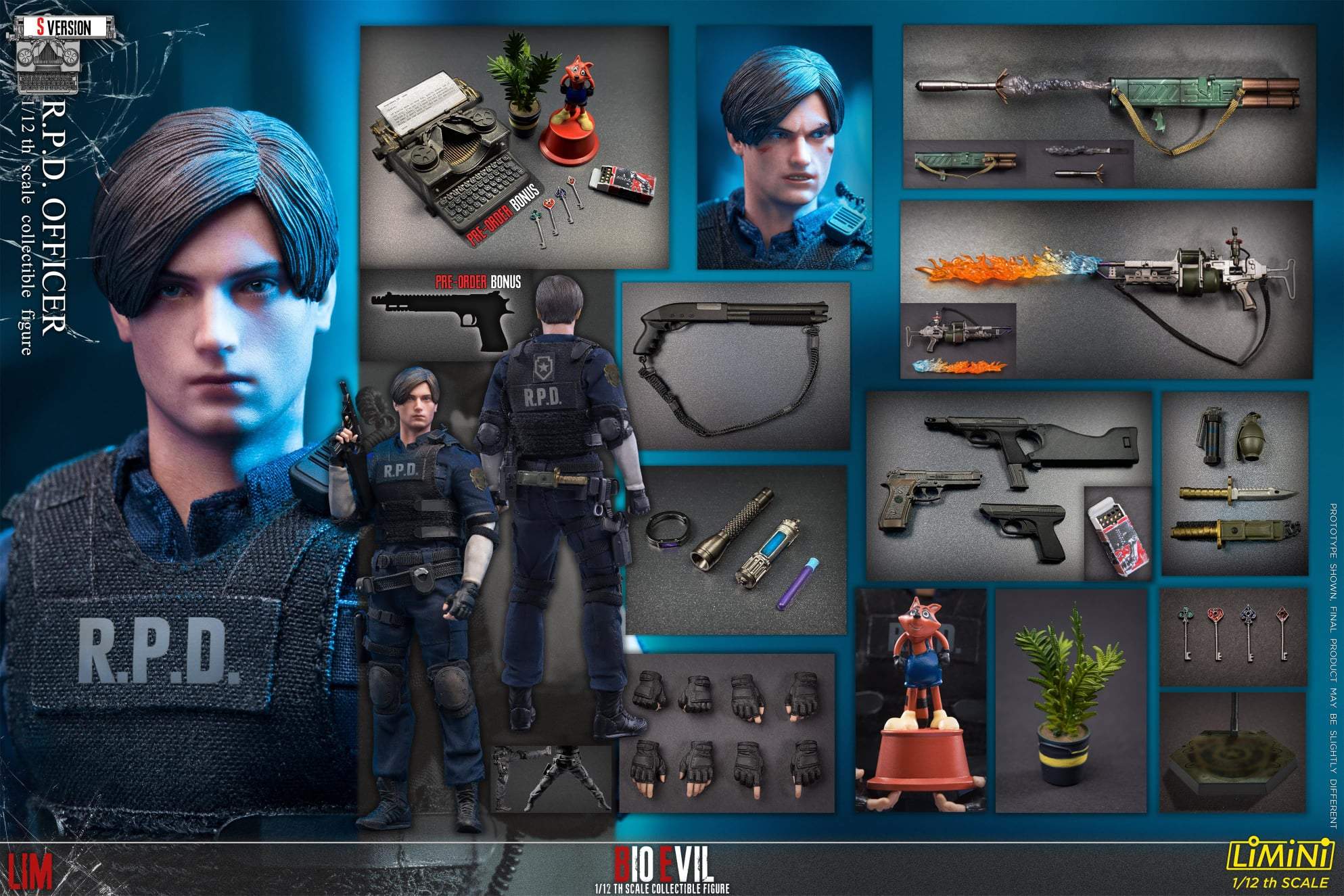 Pedido Figura R.P.D. Officer version S (Deluxe) marca Limtoys escala pequeña 1/12 (relanzamiento) - Image 18