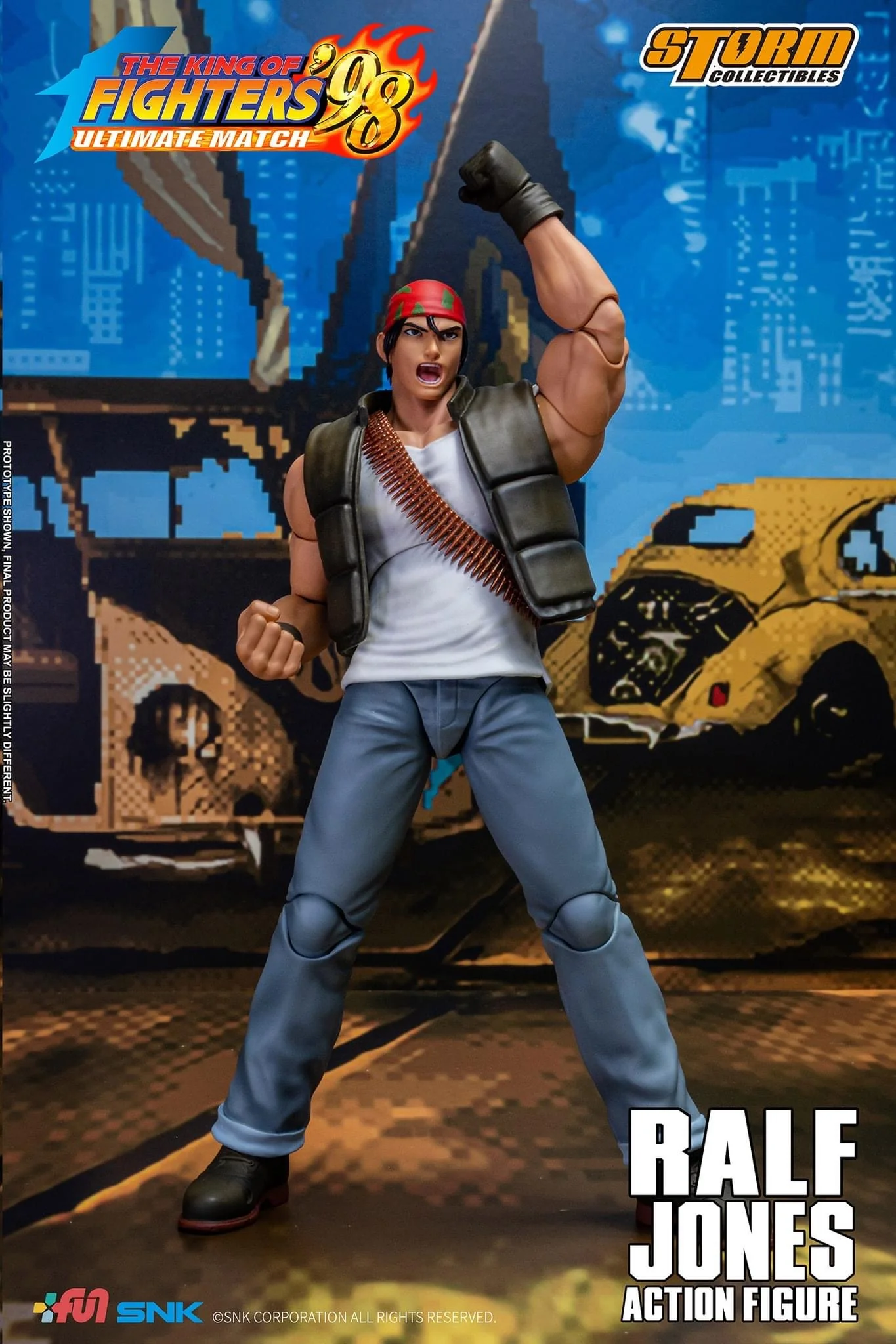 Pedido Figura Ralf Jones - The King of Fighters '98 Unlimited Match marca Storm Collectibles SKKF14 escala pequeña 1/12