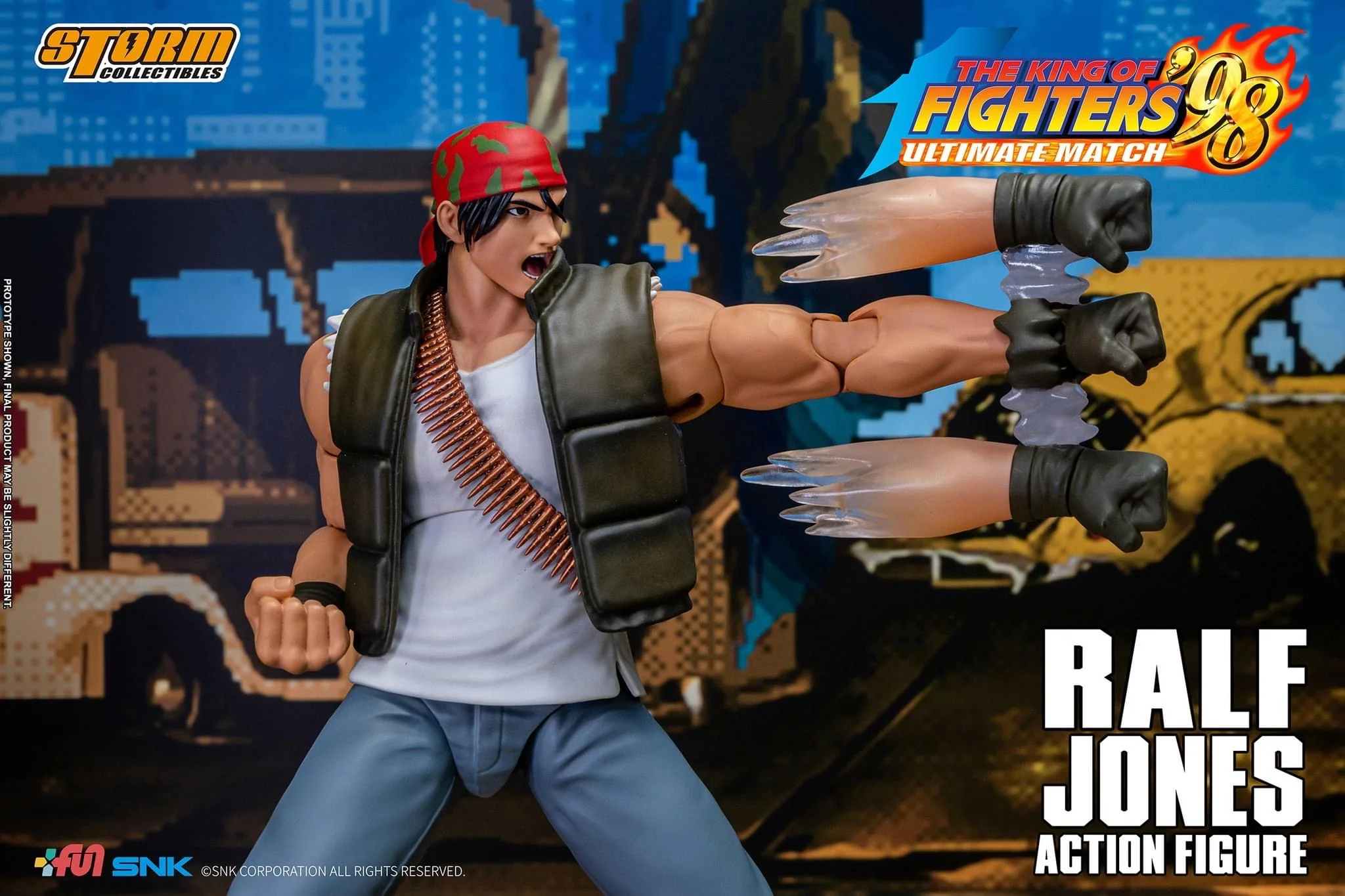Pedido Figura Ralf Jones - The King of Fighters '98 Unlimited Match marca Storm Collectibles SKKF14 escala pequeña 1/12 - Image 10