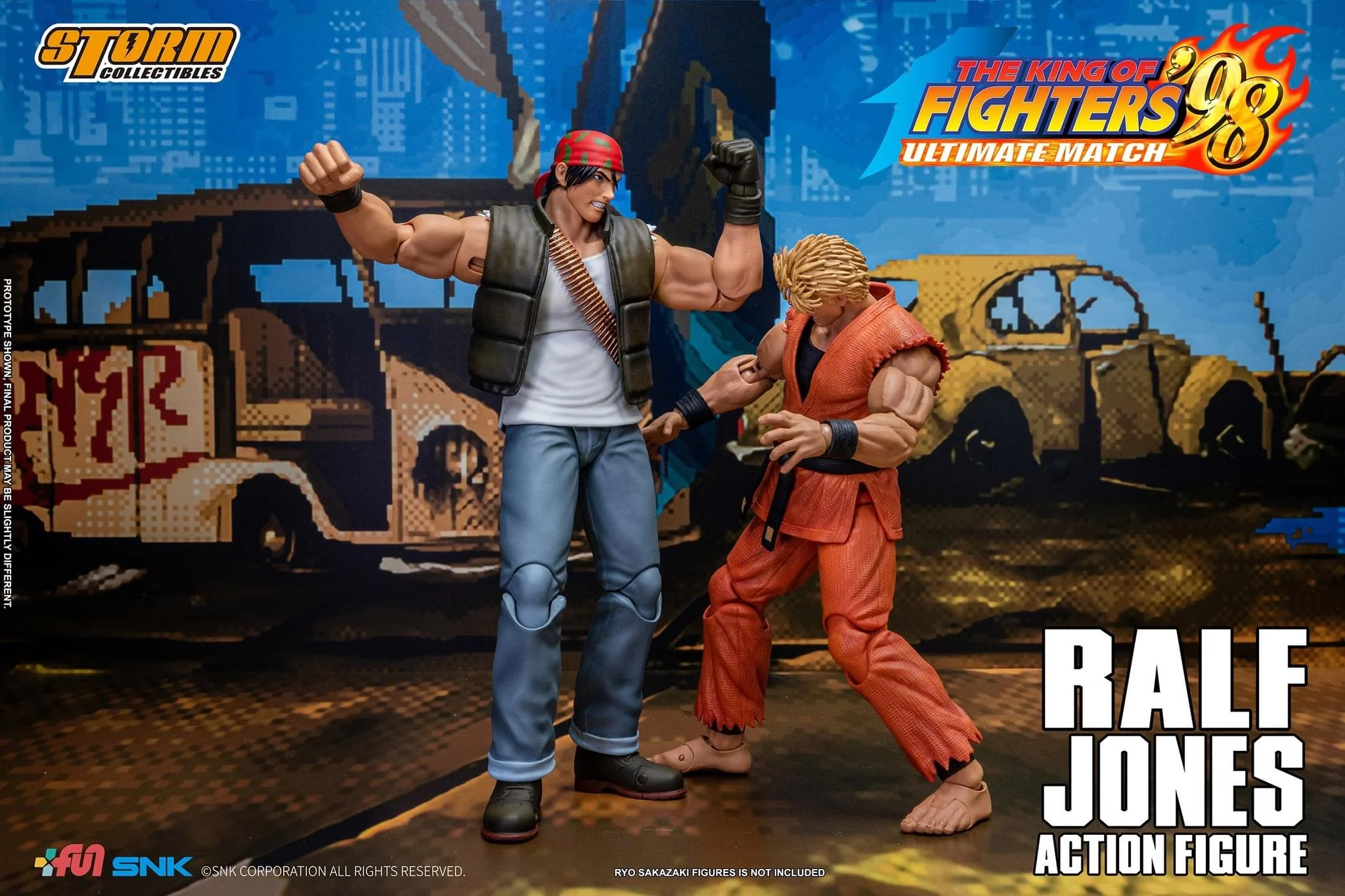 Pedido Figura Ralf Jones - The King of Fighters '98 Unlimited Match marca Storm Collectibles SKKF14 escala pequeña 1/12 - Image 11