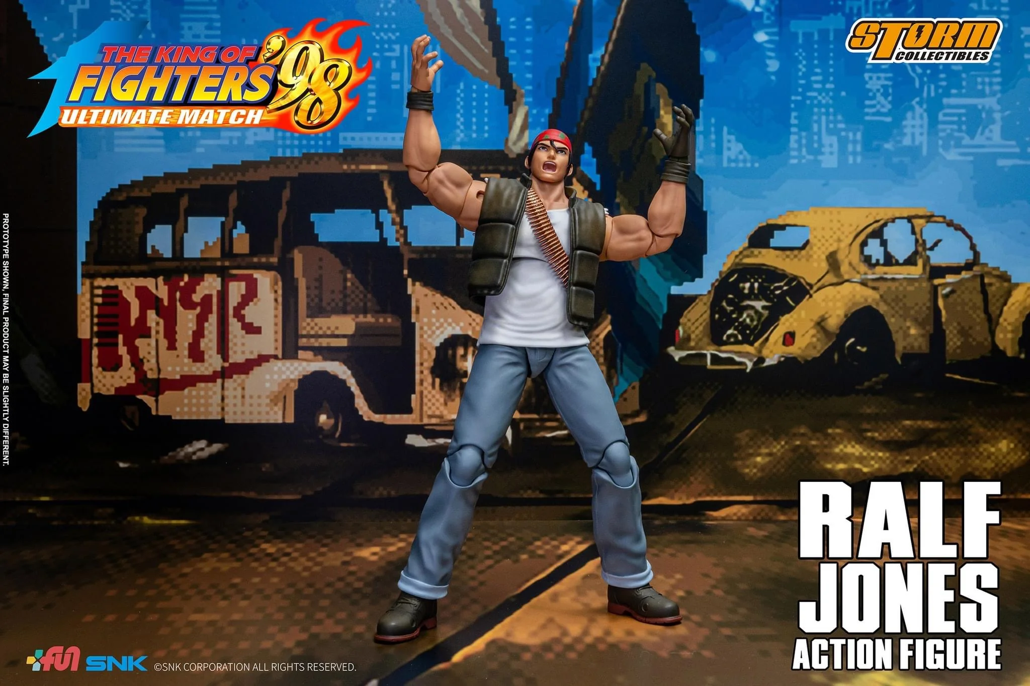 Pedido Figura Ralf Jones - The King of Fighters '98 Unlimited Match marca Storm Collectibles SKKF14 escala pequeña 1/12 - Image 13