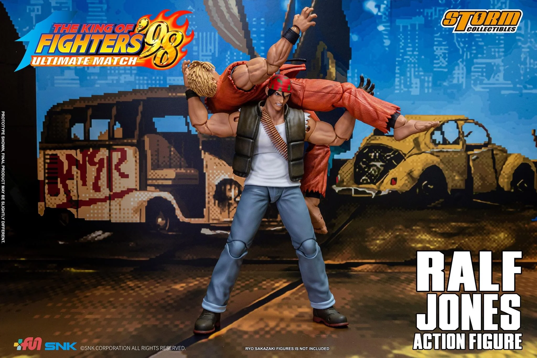 Pedido Figura Ralf Jones - The King of Fighters '98 Unlimited Match marca Storm Collectibles SKKF14 escala pequeña 1/12 - Image 14