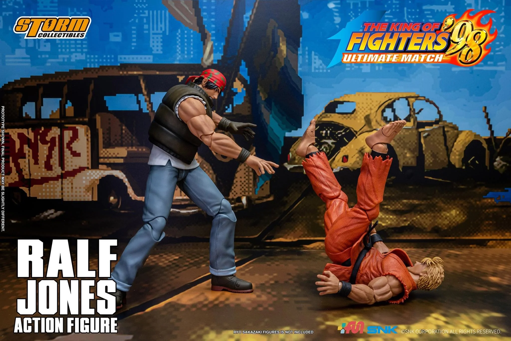 Pedido Figura Ralf Jones - The King of Fighters '98 Unlimited Match marca Storm Collectibles SKKF14 escala pequeña 1/12 - Image 15