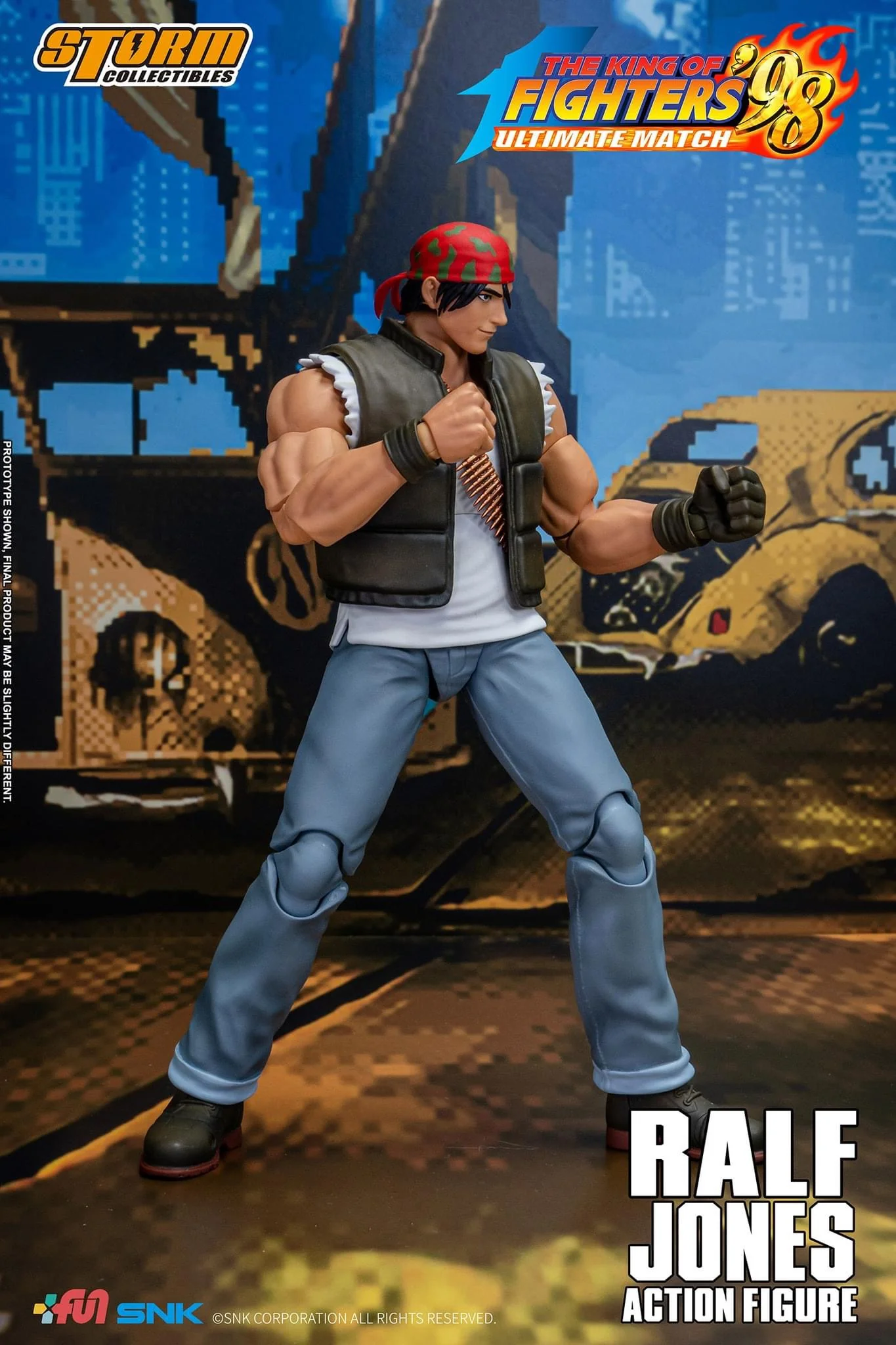 Pedido Figura Ralf Jones - The King of Fighters '98 Unlimited Match marca Storm Collectibles SKKF14 escala pequeña 1/12 - Image 2