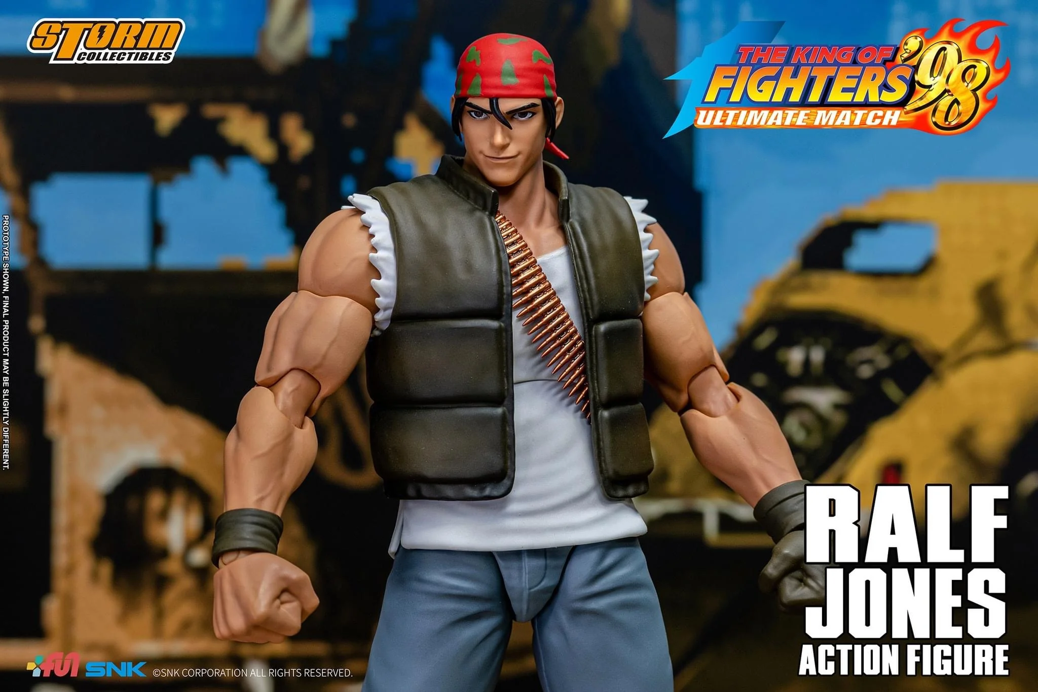 Pedido Figura Ralf Jones - The King of Fighters '98 Unlimited Match marca Storm Collectibles SKKF14 escala pequeña 1/12 - Image 21