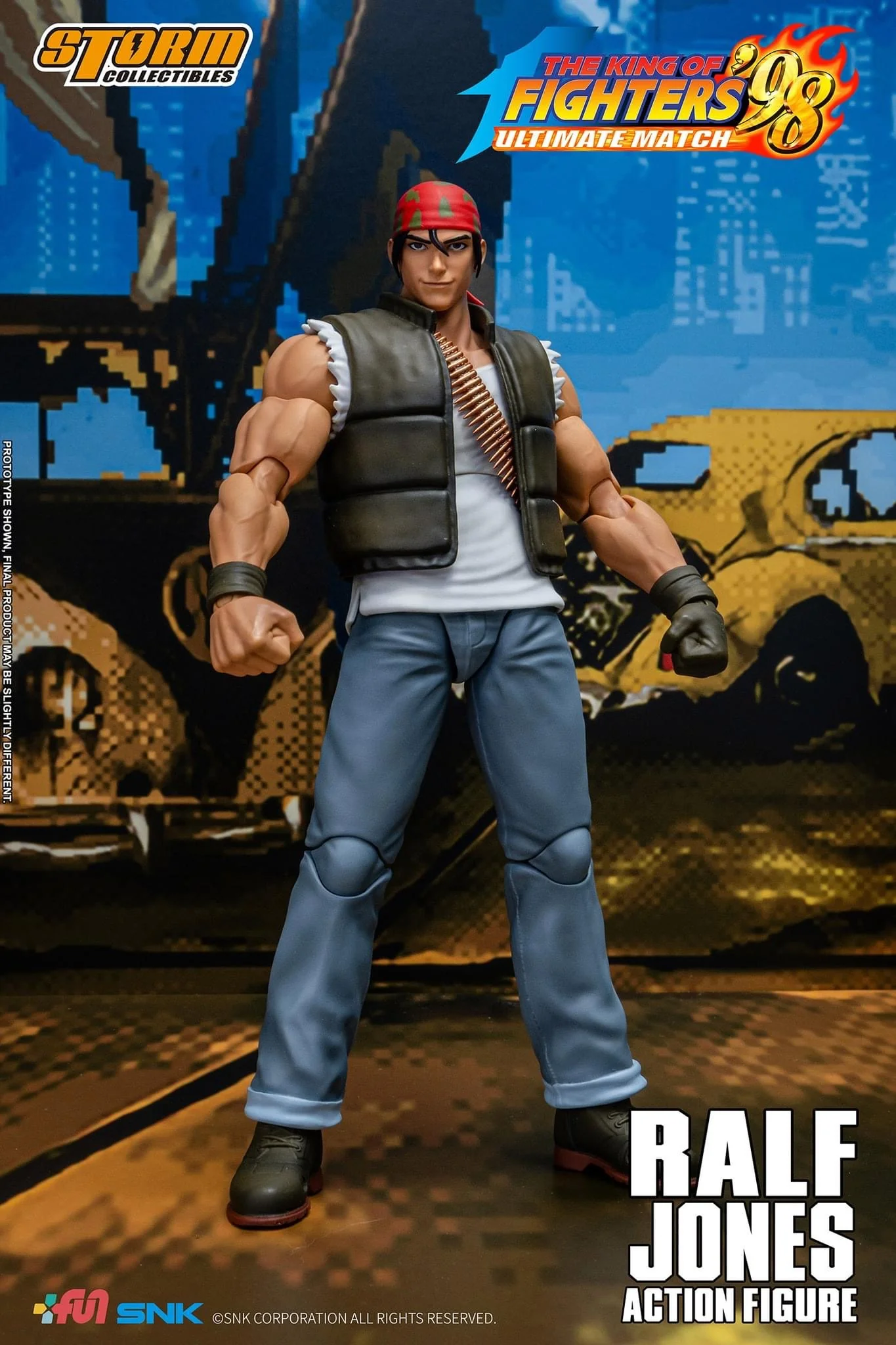 Pedido Figura Ralf Jones - The King of Fighters '98 Unlimited Match marca Storm Collectibles SKKF14 escala pequeña 1/12 - Image 22