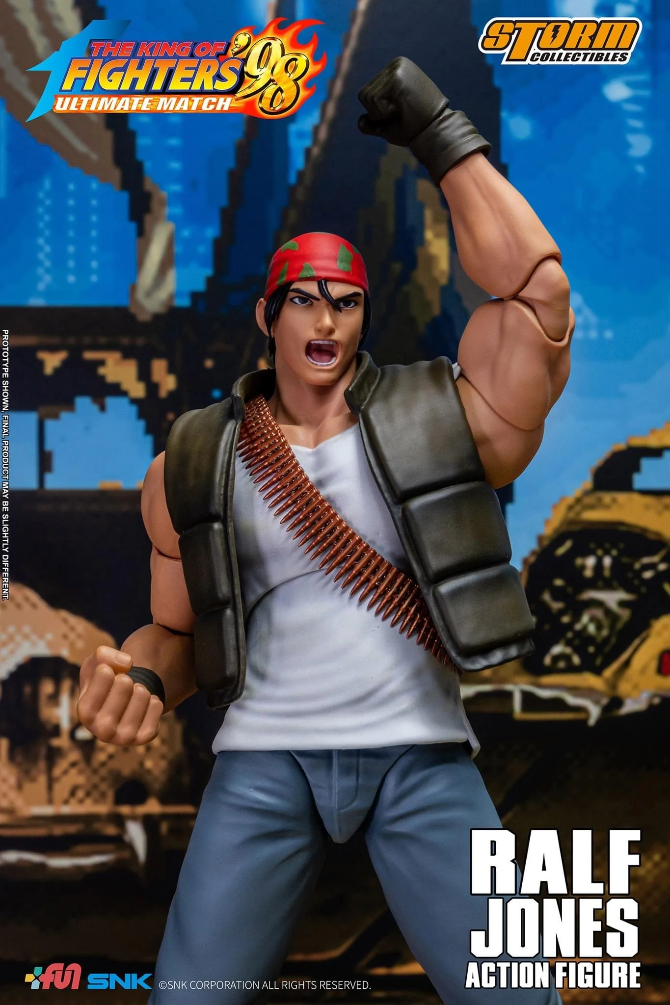 Pedido Figura Ralf Jones - The King of Fighters '98 Unlimited Match marca Storm Collectibles SKKF14 escala pequeña 1/12 - Image 25