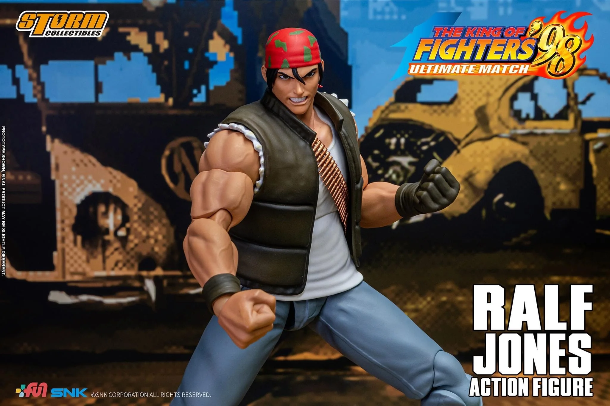Pedido Figura Ralf Jones - The King of Fighters '98 Unlimited Match marca Storm Collectibles SKKF14 escala pequeña 1/12 - Image 26