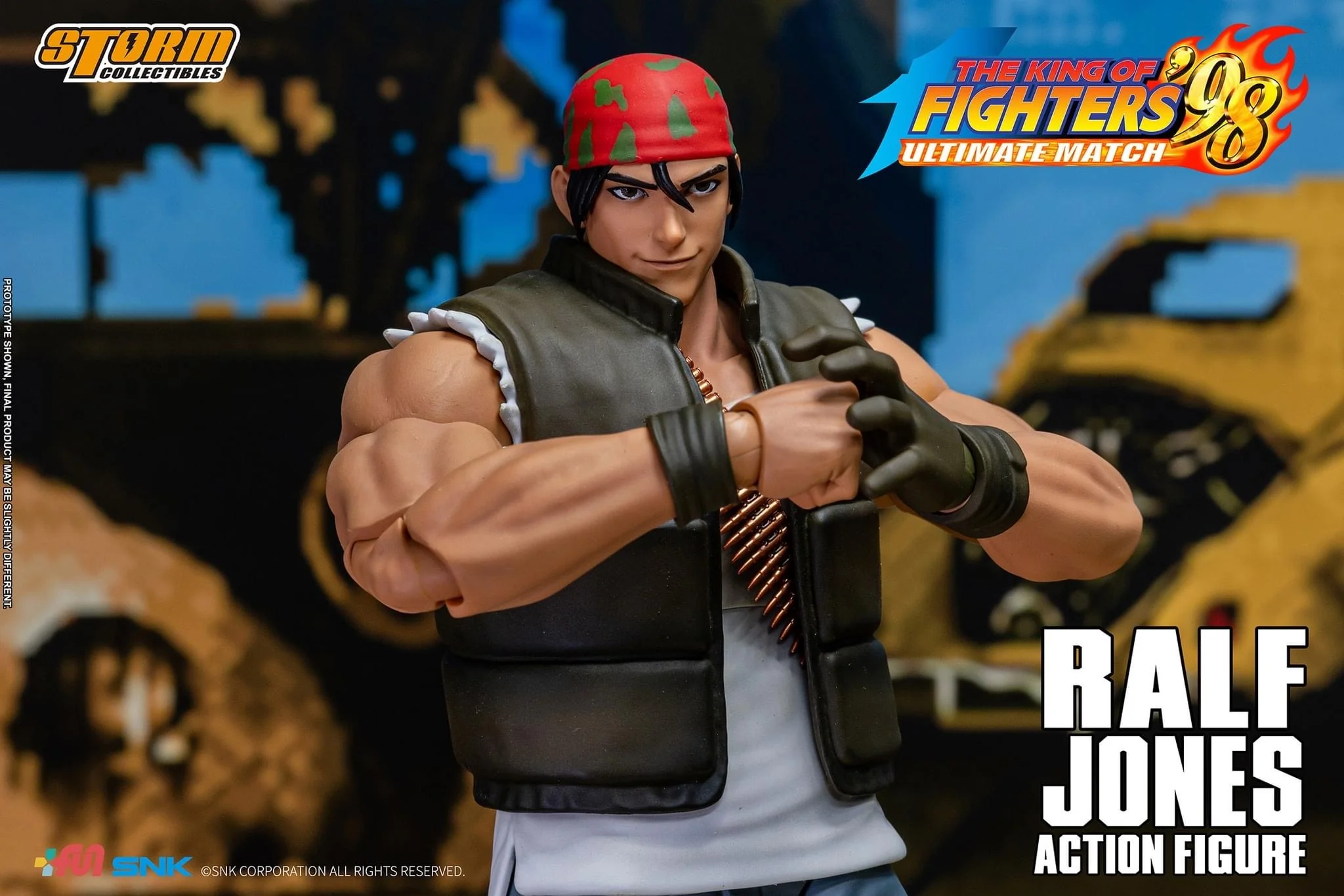 Pedido Figura Ralf Jones - The King of Fighters '98 Unlimited Match marca Storm Collectibles SKKF14 escala pequeña 1/12 - Image 27