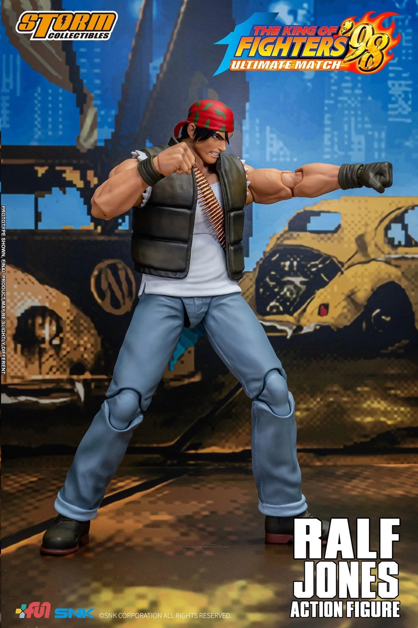 Pedido Figura Ralf Jones - The King of Fighters '98 Unlimited Match marca Storm Collectibles SKKF14 escala pequeña 1/12 - Image 3