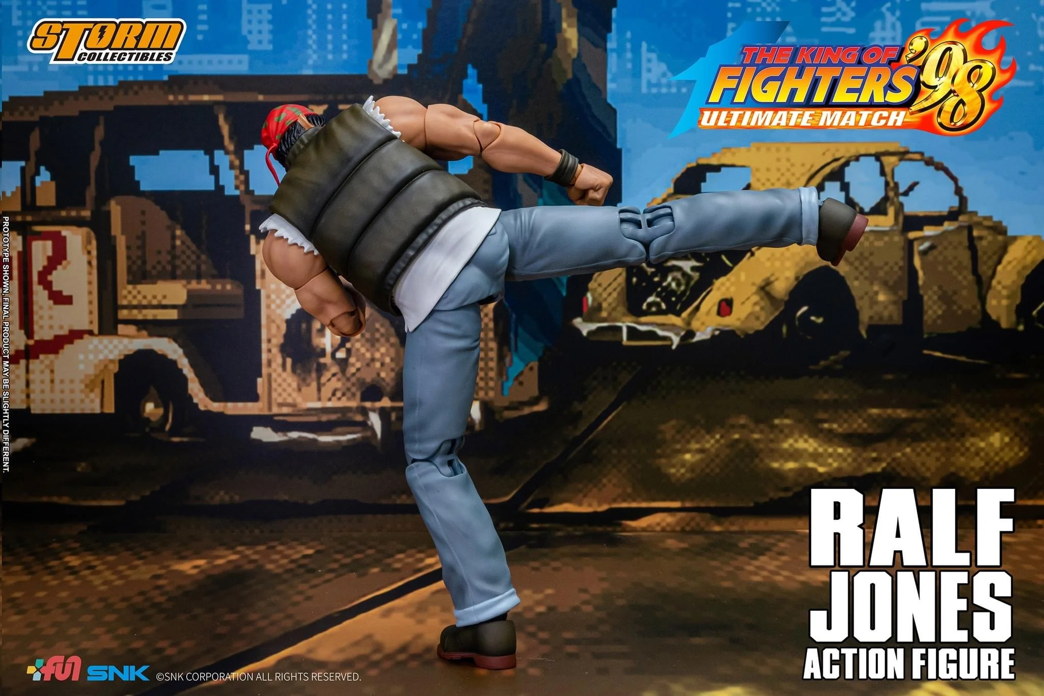 Pedido Figura Ralf Jones - The King of Fighters '98 Unlimited Match marca Storm Collectibles SKKF14 escala pequeña 1/12 - Image 6