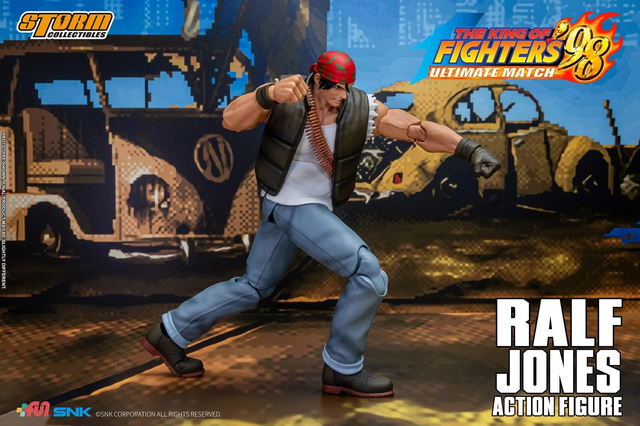 Pedido Figura Ralf Jones - The King of Fighters '98 Unlimited Match marca Storm Collectibles SKKF14 escala pequeña 1/12 - Image 7