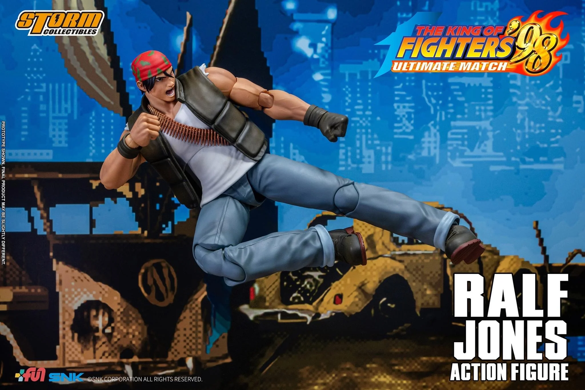 Pedido Figura Ralf Jones - The King of Fighters '98 Unlimited Match marca Storm Collectibles SKKF14 escala pequeña 1/12 - Image 8