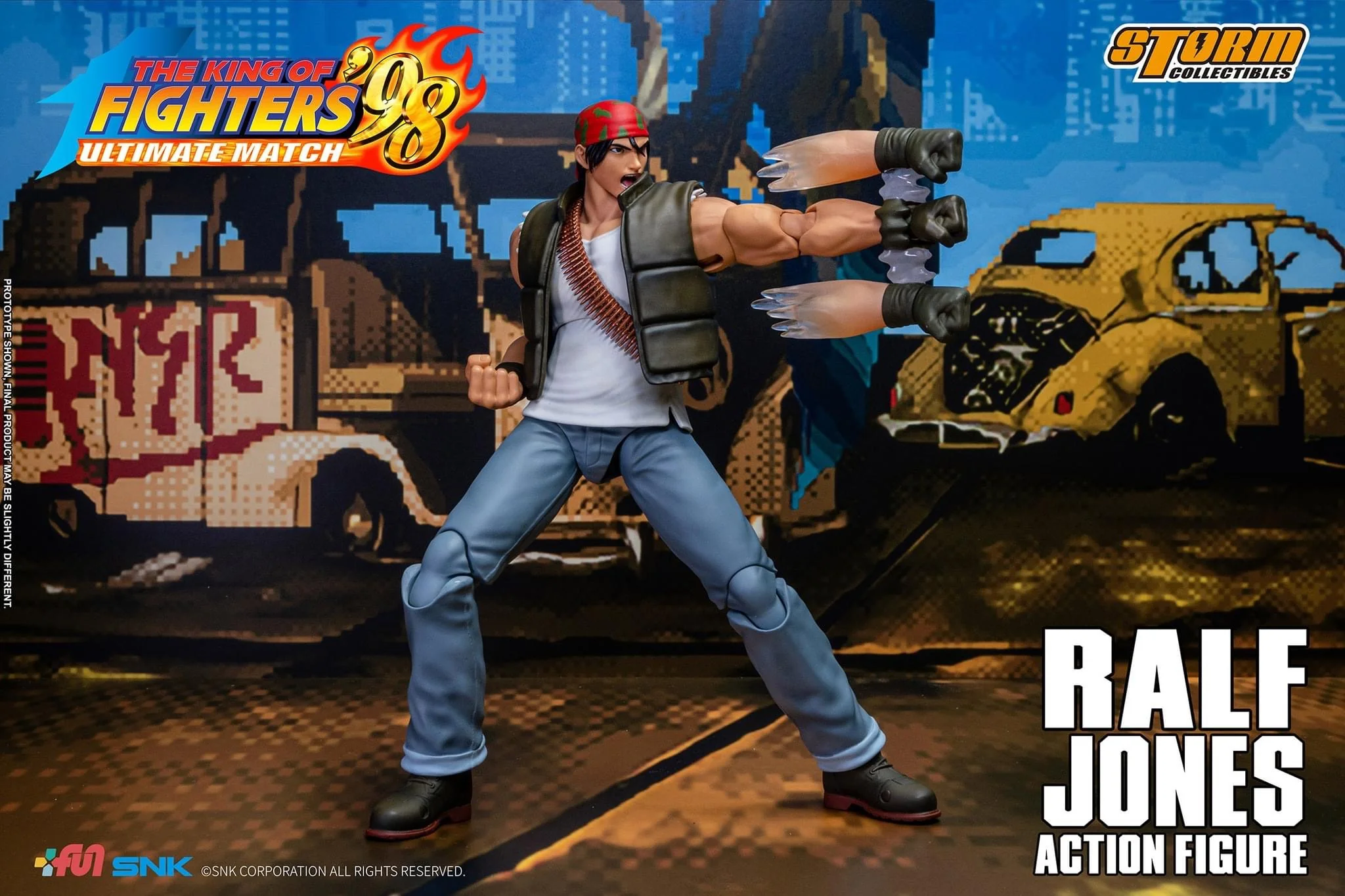 Pedido Figura Ralf Jones - The King of Fighters '98 Unlimited Match marca Storm Collectibles SKKF14 escala pequeña 1/12 - Image 9