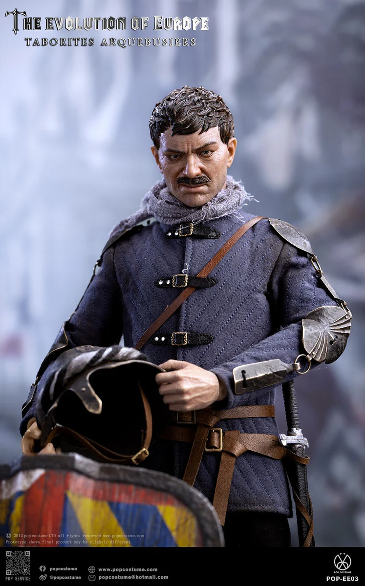 Pedido Figura Taborites Hussite Wars 1420 Arquebusiers- The Evolution of Europe marca POP Costume EE03 escala 1/6 - Image 10