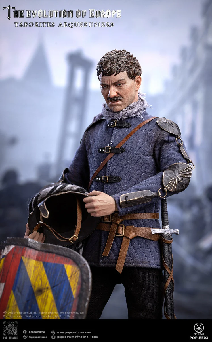 Pedido Figura Taborites Hussite Wars 1420 Arquebusiers- The Evolution of Europe marca POP Costume EE03 escala 1/6 - Image 11