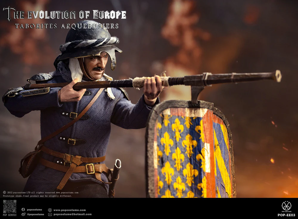 Pedido Figura Taborites Hussite Wars 1420 Arquebusiers- The Evolution of Europe marca POP Costume EE03 escala 1/6 - Image 13