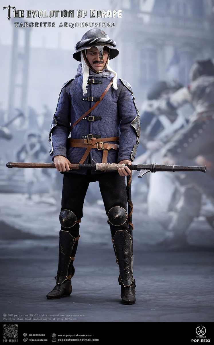Pedido Figura Taborites Hussite Wars 1420 Arquebusiers- The Evolution of Europe marca POP Costume EE03 escala 1/6 - Image 4