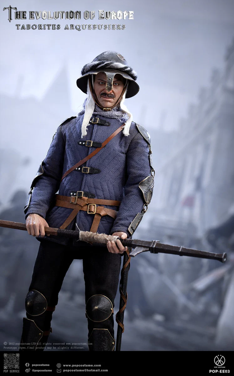 Pedido Figura Taborites Hussite Wars 1420 Arquebusiers- The Evolution of Europe marca POP Costume EE03 escala 1/6 - Image 5